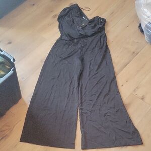 NWT DO + BE Black Dressy One Shoulder Jumpsuit Size XL New
